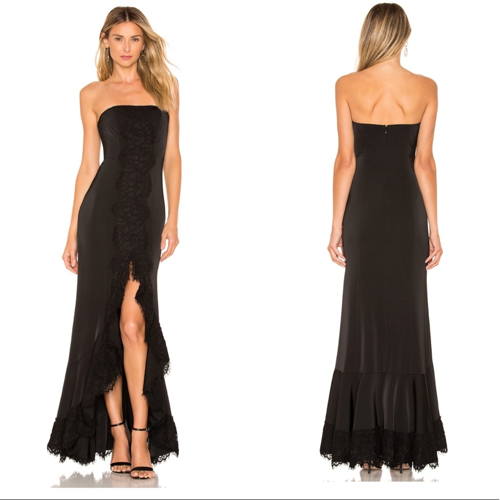 •Majorelle• NEW Strapless Black Gown